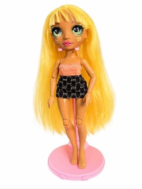 Rainbow High Sunny Madison Doll Yellow Hair w Outfit No Stand
